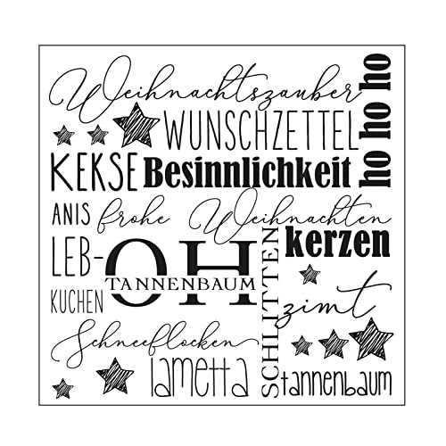 Vaessen Creative Prägeschablone Folder, Weihnachten, Zum Hinzufügen von Strukturen, Muster und Hintergründe auf Karten oder Scrapbook-Seiten, 15 x 15 cm, Silber