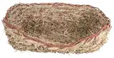 TRIXIE Grasbett aus 100% Naturmaterialien - für Meerschweinchen, Zwergkaninchen - zum Schlafen und Knabber - 33 x 12 x 26 cm - 61153