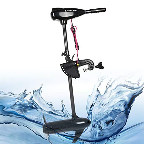 Elektro Aussenbordmotor 80LBS - Elektromotor Außenborder 1.2HP Boot Trolling Motor Bootsmotor Hochleistungsmotor Elektromotor Bootsmotor 0.8KW Bürstenmotor für Aufblasbarer Fischerboot 12V
