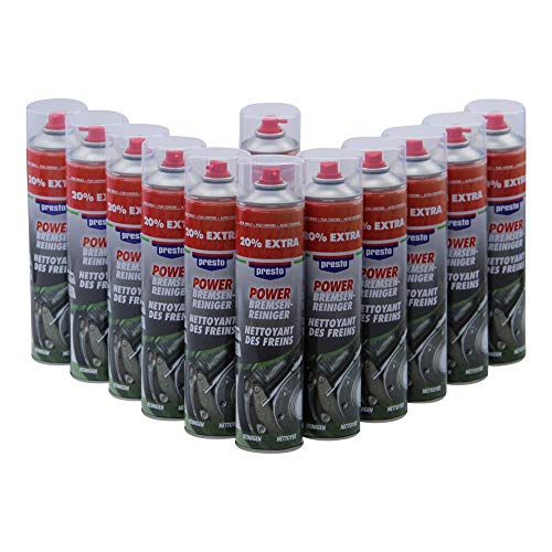 Bremsenreiniger 12x 600ml Presto Power Teilereiniger Acetonfrei 600 ml Spraydose