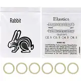 Orthodontic Elastics Bands, 500 Stück Dental kieferorthopädischer Latex ​Elastiken Zur Befestigung von Zahnspaltzubehör (Kaninchen 3/16'')