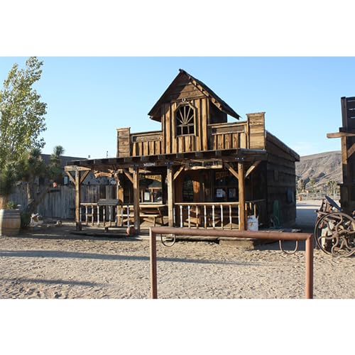YongFoto 4,5x3m Western-Bar Hintergrund Alter Weststil Holzhaus Schäbig Ländlich Wildnis Rustikal Nostalgie Fotohintergrund Cowboy Cowgirls Reisen Urlaub Porträt Fotozubehör Fotografie