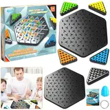 Taktikspiel mit Gummibändern - Interaktives Brettspiel Triggle, Kettendreieck Schach, Triggle Game Gummiband, Interaktives Steckspiel, Strategisches Denkspiel für die Ganze Familie