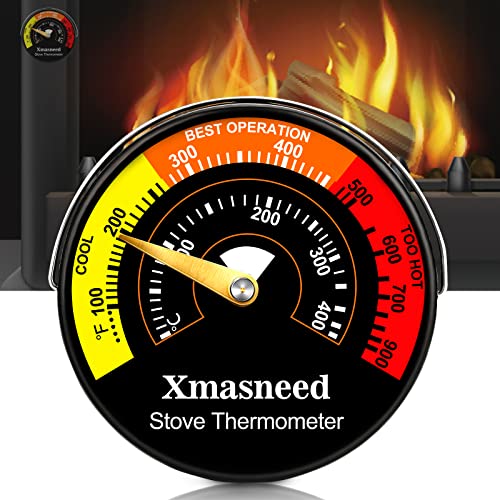 Kaminofen Thermometer Magnetisch Feuer Herd Rohr Thermometer Messgerät für Holz Log Kaminrohr Ofen Temperatur, Kamine, öfen & Zubehör, Hochtemperaturbeständige Druckfarben und Anti-Stripping-Lack