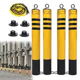 YKMYXZ, Bolzen Anti-Diebstahl-Sicherheitspoller for Autostellplätze mit 4 Schlüsseln, Sicherheitspfosten for die Einfahrt(76x800mm)