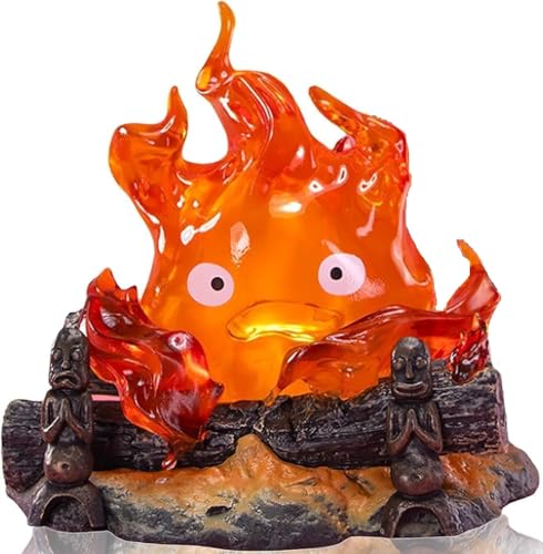 MASINIES Calcifer Flamme Lampe, Weihnachten Atmosphäre Licht, Calcifer Fire Dekorative Lampe Anime Nachtlicht für Heimdekoration und Camping