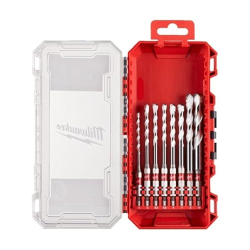 Milwaukee Multi-Material Universal Shockwave Bohrer-Set, 4-10 mm, 8-teilig