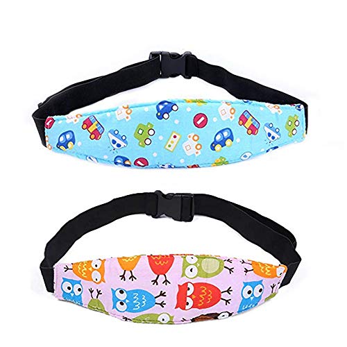 2-Pack Kleinkind Autositz Baby Kopfstütze, Kleinkinder Sicherheit Schlaf Rückenentlastung, Kinderwagen Verstellbarer Schlaf Kopf Halter Gürtel, bietet Sicherheit und Schutz für Kinder von VOYAGO