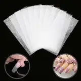 100 Stücke Fibernails für Nagelverlängerung,MWOOT Nail Extension Silk Fiberglass Gel Kit False Nails Manicure Salon Tool Für UV-Gel-Nägel Kunst