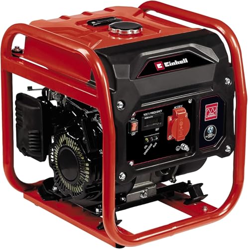 Einhell Stromerzeuger (Benzin) TC-IG 1100 (max 1400 W, 6,5 L Tank, Inverter, 1000 W Dauerleistung, 4-Takt-Motor, 1x 230 V, Ölmangelsicherung, Überlastschutz, Voltmeter)