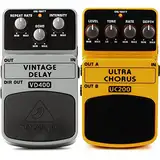 Best Price Square Guitar Pedal, Vintage DELAY VD400 by BEHRINGER & Behringer UC200 Ultimatives Stereo-Chorus-Effektpedal