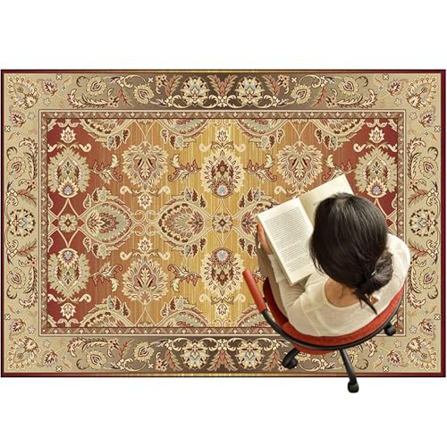 Rutschfeste Bodenschutzmatte für Hartholz & Laminat – Groß 180 x 230 cm Gaming & Bürostuhl Matte Rollstuhl Bodenschutz Teppich Mehrzweck Langlebiges Design