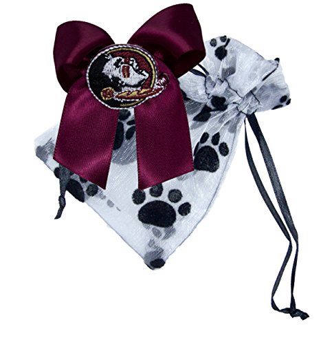 Divine Creations NCAA Florida State Calendoles Haustier-Schleife mit Tasche