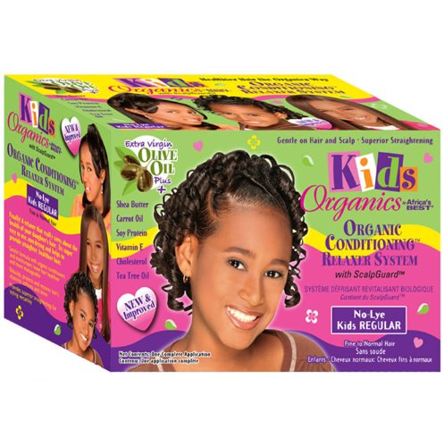 Africa's Best Organics Kinder Bio-Haar-Glättmittel No-Lye, regulär