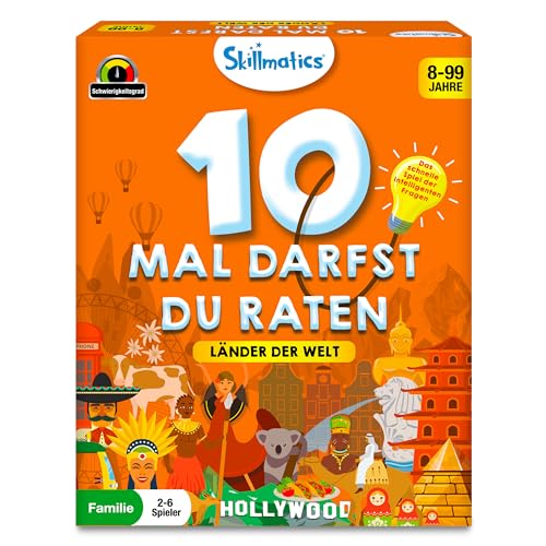 Skillmatics Kartenspiel - 10 Mal darfst du raten Länder der Welt, Geschenke für Kinder ab 8 Jahren, Groβer Spaβ für Reisen und Familienspiel Abende