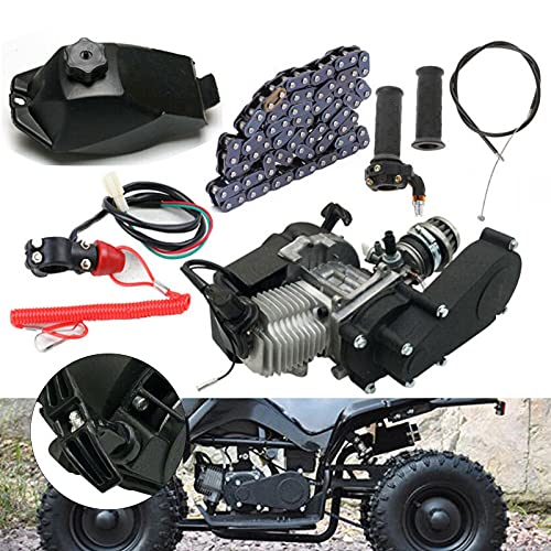 49CC Zweitaktmotor Einzylinder Komplettmotoren Motor Kit Für Pocket Bike Mini Dirt Bike T8F Kette 40 Stundenmeilen