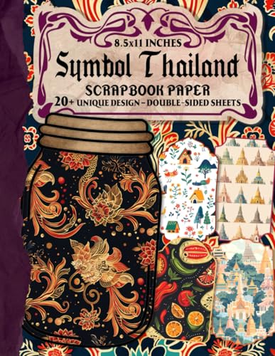 Symbol Thailand Scrapbook Paper: Unique Double-sided Papers for Gift Wrapping, Journaling, Scrapbooking, DIY Projects