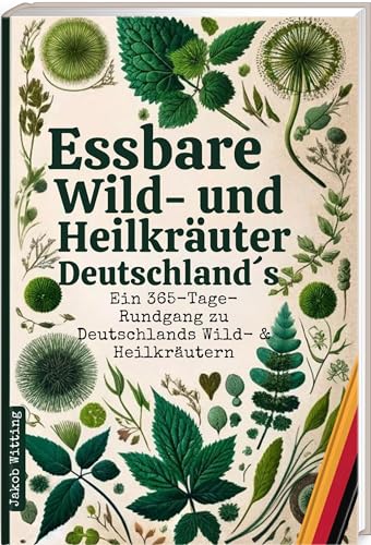 Essbare Wild- und Heilkräuter Deutschlands: Ein 365-Tage-Rundgang zu Deutschlands Wild- & Heilkräutern | Mit praktischen Expertentipps zum Finden, Bestimmen, Sammeln und Anwenden | inkl. QR-Farbfotos