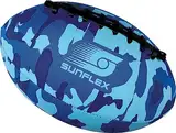 Sunflex® Neopren American Football Camo Blue | sehr griffig und lässt Sich ideal Werfen und Fangen | Ball weich und leicht für den Strand und den Garten| extrem robust und für Jede Altersgruppe