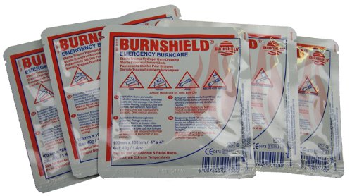 Pack of 5 Burnshield Emergency Burncare Dressing 10x10cm by EVAQ8