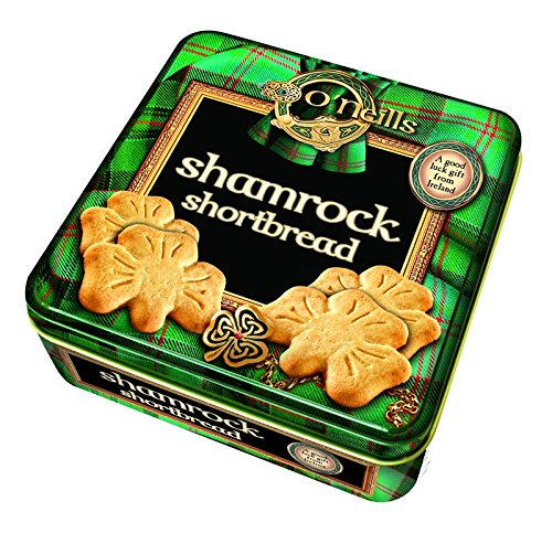 Irische Shortbread Kleeblatt Kekse in Geschenkdose
