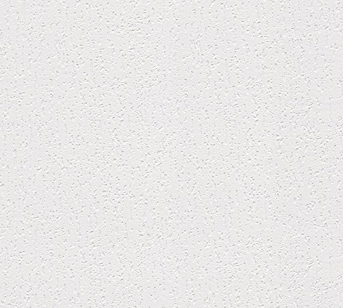 A.S. Création Shades of White Papiertapete 10,05 m x 0,53 m - Weiß - Tapete strukturiert - 666314