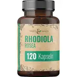 Rhodiola Rosea Kapseln – 120 Kapseln – 5000 mg Aus 10:1 Extrakt Rosenwurz Rhodiola Rosea pro Kapsel – Rosenwurz Kapseln Hochdosiert – Vegan – Rosenwurz Rhadiola Rosea