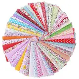 50 Stück 10 x 10 cm Patchwork Stoffpaket, Baumwollstoff Meterware, Stoff-Quadrate & Quiltingstoffe, Stoffe zum Nähen Baumwolle, Baumwollstoff Patchwork für Quadrate Vorgeschnittene DIY Nähen