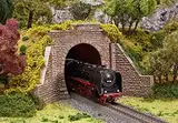 FALLER Tunnelportal für Dampf- & Oberleitungsbetrieb Modellbausatz mit 8 Einzelteilen 298x135x9 mm I Modelleisenbahn Zubehör H0 I Modelleisenbahn H0