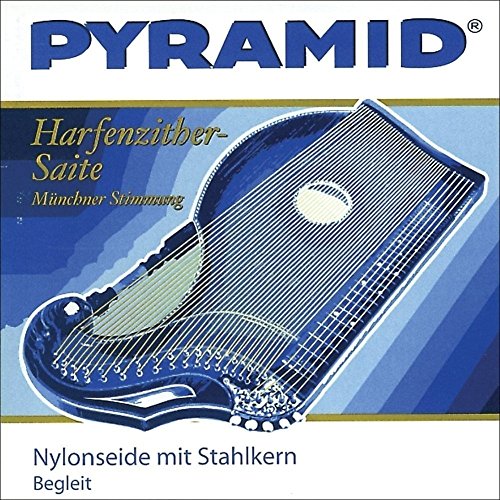 Pyramid Zither-Saiten Nylonseide mit Stahlkern. Harfen-/Luftresonanz-Zither Satz 612/Bg