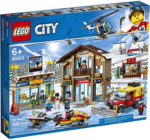 LEGO City Ski Resort 60203 Building Kit Snow Toy for Kids, New 2019 (806 Pieces)