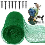 MAIYADUO - Vogelschutznetz 4M x 5M Vogelnetz, Kirschbaum Netz Engmaschig mit 8 PCS Erdnägel aus Kunststoff, Robust UV-beständig Netz für Garten, Teich, Balkon, Maschenweite 15mm x 15mm