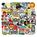 ACTTGGJ Aufkleber 100 Stück Wasserfeste Aufkleber Sticker Set,Vinyl Sticker Coole Decals Graffiti Style Aufkleber Set für Auto Laptop Skateboard Fahrrad Motorrad,Geeignet für Erwachsene Kinder