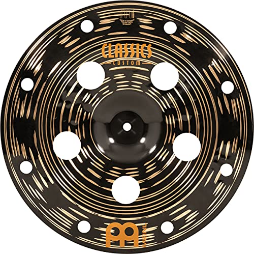 Meinl Cymbals Classics Custom Dark Trash China — 16 Zoll (Video) Schlagzeug Becken (40,64cm) B12 Bronze, Dunkles Finish (CC16DATRCH)