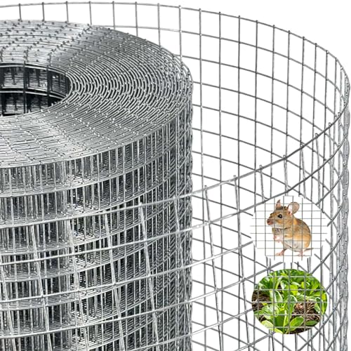 Geschweißtes Edelstahl Drahtgeflecht, Hardwaregewebe 1,5 cm, Geflügelnetz, Gartenzaun geschweißtes Metallzaunnetz, leicht zu schneiden, 1,5 x 8 m