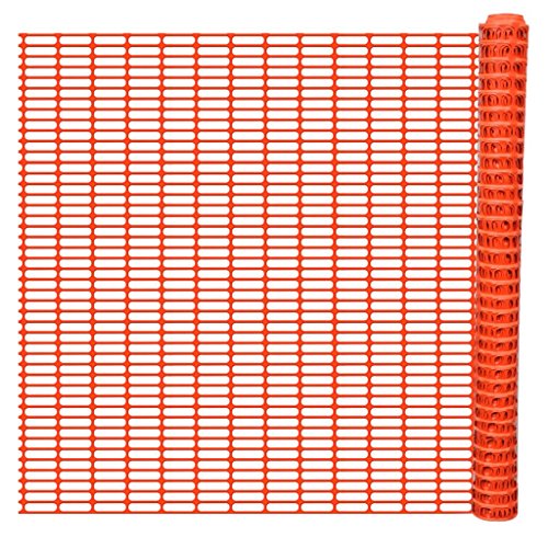 pedkit Sichtschutznetz 50 m, Warnnetz Orange Fangnetz Hoch 1m, Rost- und Verrottungsbeständig, für Baustellen, Skigebiete, Weideflächen usw.