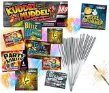 TK Gruppe Timo Klingler 1x XXL Set 180 Teile Kuddelmudel Happy Sparks® - für Partys & Silvester für Jugendlichen & Kinder 2024