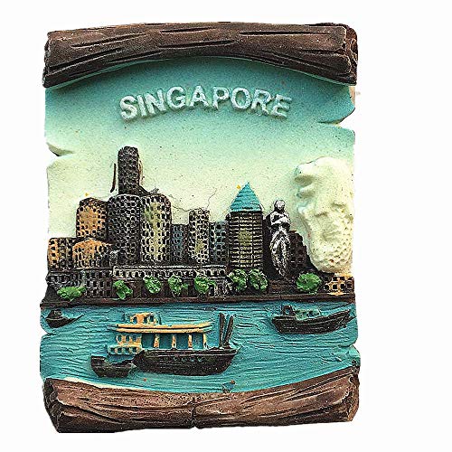 3D-Kühlschrankmagnet Singapur, leuchtet im Dunkeln, Touristen-Souvenir, Geschenk-Kollektion, Heim und Küche, Dekoration, Magnetaufkleber, Singapur, Kühlschrankmagnet 24