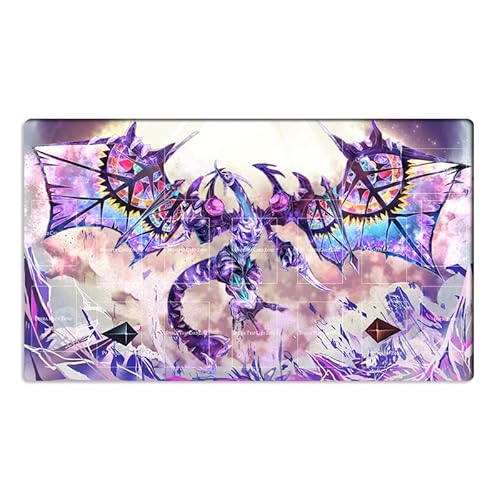 Mlikemat Playmat ZD014-351-A XYZ Dragon CCG TCG Sammelkartenspielmatte mit Zonen + gratis Tasche