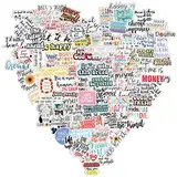 cobee 100 Stück Motivierende Aufkleber, inspirierende Aufkleber, wasserdichte positive Laptop-Aufkleber für Scrapbooking, Tagebuch, Teenager, Studenten, Erwachsene, Lehrer, Wasserflaschen