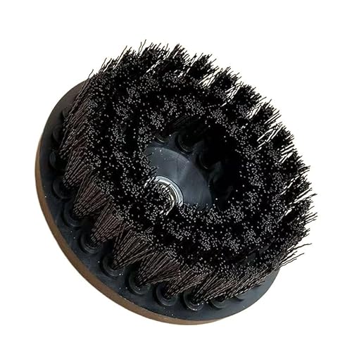 Winkelschleifer-Schleifmittel, multifunktionale große Reinigungsbürste for Böden, Küchen, Badezimmer, Fliesen, Teppiche, Polierbürste for Polieren.(Black)