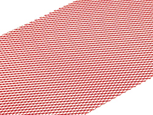 RECAMBO Aluminium Renngitter Racinggitter Tuning Alu Gitter 33 x 100 cm in Rot