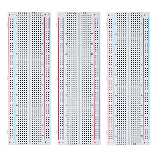 ELEGOO 3er Breadboard 830 Pin Solderless Prototype PCB Board Kit für Arduino Proto Shield Distribution Verbindungsblöcke