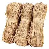 Natural Raffia Ribbon Raffia Grass - Sukh Raffia Straw for Florist Bouquets Decoration Crafts Ribbon for Gift Wrapping Christmas Birthday Gift Raffia Grass Wrap Ribbon Natural Materials