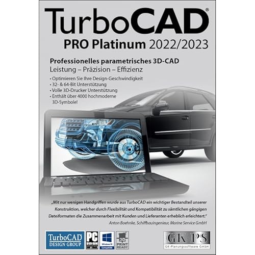 TurboCAD Pro Platinum 2022/2023 - Windows - Vollversion