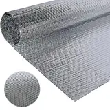 Doppelseitige Aluminiumfolie Isolierung, 60 cm X 3 m Reflektierende Isolierungsfolie Blatt, Perfekte Wärmehaltung Isolierplatte geeignet für Fahrzeuge, Dächer, Fenster, Rohre usw