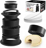 Bugucat Burgerpresse,4 in 1 Set Burger Pattie Presse,Hamburgerpresse Hamburger Patty Maker Patty Presse Perfekte Grillzubehör Spülmaschinenfeste mit 100 Patty Papers für Patties Frikadellen, Schwarz