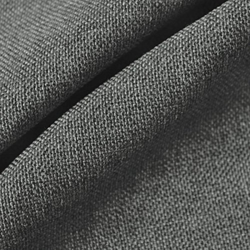 STOFFKONTOR Polsterstoff Möbelstoff Stoff - Meterware, Farbe Mittel-Grau meliert - für Polsterarbeiten, Stühle, Kissen, Taschen uvm.