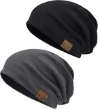 iParaAiluRy Beanie Herren - Strickmütze Herren Mütze Winter Herbst Wintermütze Herren Slouch Dünne Mütze Herren Wollmütze Haube Herren Feinstrick Beanie Mütze Damen Männer Warm Baumwollmütze Unisex