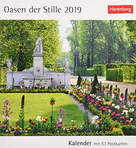 Oasen der Stille - Kalender 2019: Kalender mit 53 Postkarten